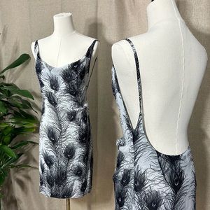 Miss Sixty Printed Low Scoop Back Dress